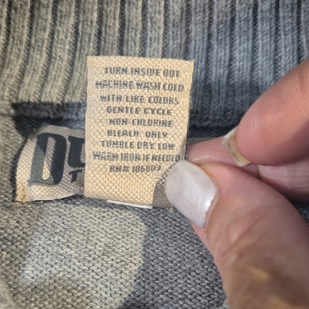 Duluth Trading Co Gray Zip Up Sweater - Picture 3 of 13